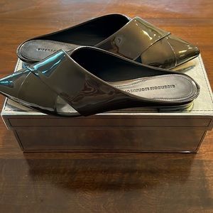 Sigerson Morrison Sheldon new luster patent leather mules